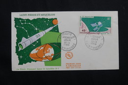 SAINT PIERRE ET MIQUELON - Enveloppe FDC En 1966 - Satellite - L 62091 - FDC