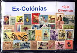 EX-COLONIES PACKAGE, PAQUET, 1000 DIFFERENT Stamps - Sonstige & Ohne Zuordnung