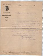 VP17.152 - 190? - Lettre De La Compagnie De Sapeurs - Pompiers De MELUN Capitaine E.BERNAD - RENAUT ? Pour PRIVAS - Bomberos