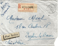 LETTRE PAR AVION REC DE ATAKPAME POUR FRANCE . ENGHIEN - Cartas & Documentos