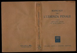 MANUALE PER L’UDIENZA PENALE - Recht Und Wirtschaft