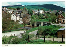Ref 1366 - Judges Postcard - Town Bridge & W.E. Price At Clun - Shropshire Salop - Shropshire