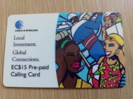ST VINCENT & GRENADINES   $15,- ONE TEAM ONE VOICE STV-P1  Prepaid (R)   Fine Used Card  ** ** - St. Vincent & The Grenadines