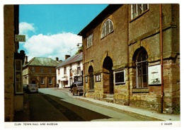Ref 1366 - Judges Postcard - Cars At The Town Hall & Museum - The Square Clun - Shropshire Salop - Shropshire