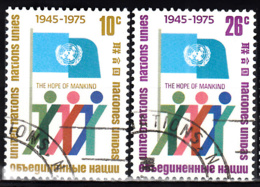 Nations Unies New York  253 à 254 ° - Used Stamps