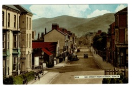 Ref 1366 - Postcard - High Street From Railway Station - Towyn Denbighshire Wales - Denbighshire