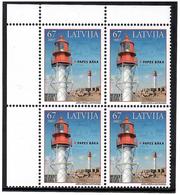 Latvia 2007 . Papes Lighthouse. Block Of 4  Michel # 699A - Letland