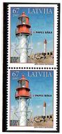 Latvia 2007 . Papes Lighthouse. V:67  Pair Of Top/bot Imperf.  Michel # 699 Do/Du - Latvia