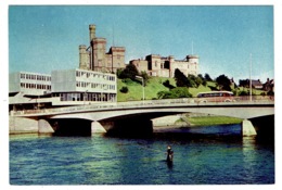 Ref 1366 - J. Arthur Dixon Postcard - Inverness Castle & Ness Bridge - Scotland - Inverness-shire