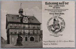 Bad Staffelstein - S/w Rathaus Und Rechenbuch Von Adam Riese - Staffelstein