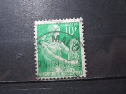 VEND BEAU TIMBRE DE FRANCE N° 1115A , OBLITERATION " ST-MALO " !!! - 1957-1959 Mietitrice