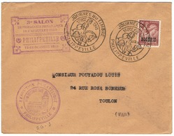 2f Iris Yvert 234, Cachet Journée Du Timbre 1945 - Lettres & Documents