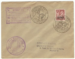2f Iris Yvert 234, Cachet Journée Du Timbre Philippeville 1945 - Lettres & Documents