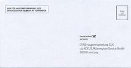 BRD / Bund Hamburg DP Antwort DTAG Hauptversammlung 2020 Telekom - Storia Postale