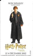 CARTE COLLECTEUR-JEU-CINEMA-ALLOCINE-FILM-2002-HARRY POTTER-Ron Weasley-TB E - Cinécartes