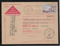 France N°1193 Sur Carte Contre Remboursement - TB - Covers & Documents