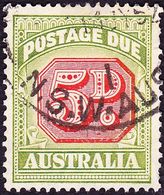 AUSTRALIA 1948 KGVI 5d Carmine & Green SGD124 Used - Impuestos