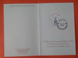 MONACO 1999 -   YT 2229 - Monaco 2000 - Expositions Philatéliques Internationales + Les Quatres Evangélistes (Fantini) - Covers & Documents