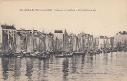 BELLE-ISLE-en-MER: Bateaux à Sardines - Les Voiles Au Sec - Belle Ile En Mer