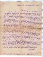 VP17.162 - MILITARIA - Copie D'une Lettre Du Colonel MIQUEL à TUNIS Pour Mme Louis ESTIVANT - Documenti