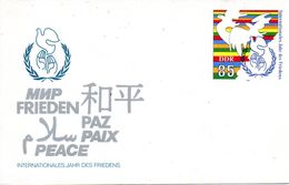RDA. Entier Postal Avec Le N°2657 De 1986 Pré-imprimé. Année Internationale De La Paix/Colombe. - Buste - Nuovi