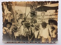 SCOUTISME INDOCHINE VIETNAM SCOUT ECLAIREUR SCOUTING CARTE PHOTOGRAPHIE ANCIENNE Scouts Elaireur Saïgon Asie - Scoutisme