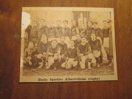 ALBERTVILLE (SAVOIE): ÉTOILE SPORTIVE ALBERTVILLOISE RUGBY (PHOTO DE JOURNAL: 02/1932) - Alpes - Pays-de-Savoie