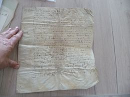 Grand Parchemin Signée 1613 Adjudication Du Cuvage Des Postes Et Répartition De Motthis Mothin - Manuskripte
