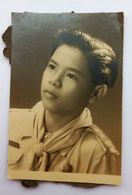 SCOUTISME INDOCHINE VIETNAM SCOUT ECLAIREUR SCOUTING PHOTOMATON PHOTO D'IDENTITE SAÏGON ENFANT CHILD COSTUME - Scoutisme