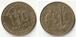 Pièce De 10 Francs CFA XOF 2012 Origine Côte D'Ivoire Afrique De L'Ouest (v) - Ivoorkust