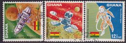 GHANA 1967 SG 479-81 Compl.set Used Peaceful Use Of Outer Space - Ghana (1957-...)