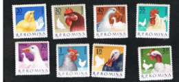 ROMANIA - SG 3012.3019 - 1963 DOMESTIC POULTRY  (COMPLET SET OF 8) - MINT** - Unused Stamps