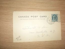 Canada Post Card 1899 - Lettres & Documents