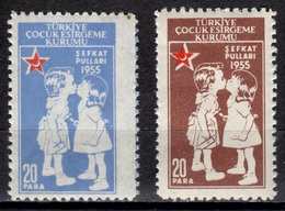 TR Z+ Türkei 1955 Mi 185-86 Mnh Kinderhilfe GH - Sonstige & Ohne Zuordnung