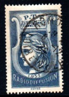 Radiodiffusion N°1 Oblitération Centrale De 1936 ( 6-12-35 ) - Radiodifusión