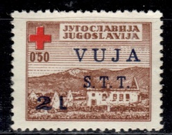 Triest B+ 1948 Mi 1 Mng Zwangszuschlagsmarke Rotes Kreuz GH - Sonstige & Ohne Zuordnung