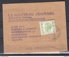 Krantenwikkel Le Nouveau Journal - Streifbänder