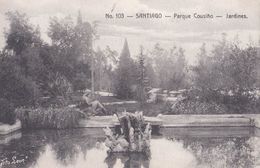 Delcampe - 4 Tarjeta Postal (Chile) Santiago  Cerro Santa Lucia, Parque Cousino    Foto Leon 138,102,103, 133 - Chile