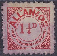 AUSTRALIA REVENUE CINDERELLA Music Royalty - Allan & Co 1.1/4d - Fiscales