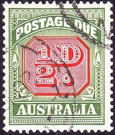 AUSTRALIA 1956 QEII ½d Carmine & Green SGD119 Used - Postage Due