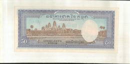 Billet  CAMBODGE 50 RIELS  Banque Nationnale    1956 - 1975  (Mai 2020  017) - Cambodge