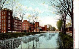 Maine Lewiston View Of Canal And Mills - Lewiston
