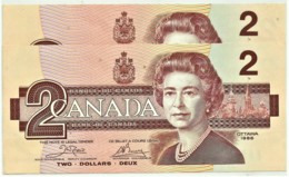 CANADA - 2 X 2 Dollars Consecutive Numbers - 1986 - Pick: 94.a - Unc. - Sign. Crow / Bouey - Canada