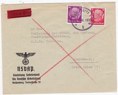 Sudetenland E-Brief Von Reichenberg Nach Dresden Mit AKs - Région Des Sudètes