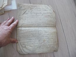 Pièce Sur Velin Requête Jacques Duze Terre De La Roquette Extrait Conseil D'état - Manuscritos