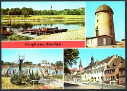 D6753 - TOP Strehla Jugendherberge Freibad Markt - Bild Und Heimat Reichenbach - Riesa