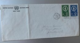 10155 - Enveloppe Flamme 10e Anniversaire 1945-1955 New-York 09.12.1955 - Storia Postale