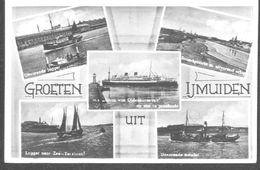 Nederland Holland Pays Bas IJmuiden Met Boten Schepen In 1950 - IJmuiden