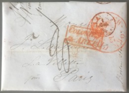 Lettre De New York 1846 - Par Boston Steamer + Griffe COLONIES / &c.ART. 13 - (B2875) - 1801-1848: Précurseurs XIX