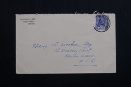CEYLAN - Affranchissement Plaisant De Vaddukoddai Sur Enveloppe En 1930 Pour Les Etats Unis - L 62534 - Ceylon (...-1947)
